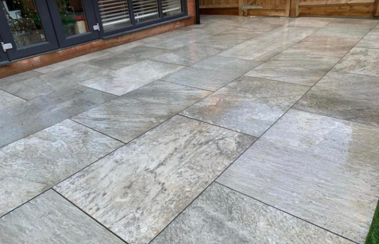 Patio installation for great days in the garden by luxury Lawns 